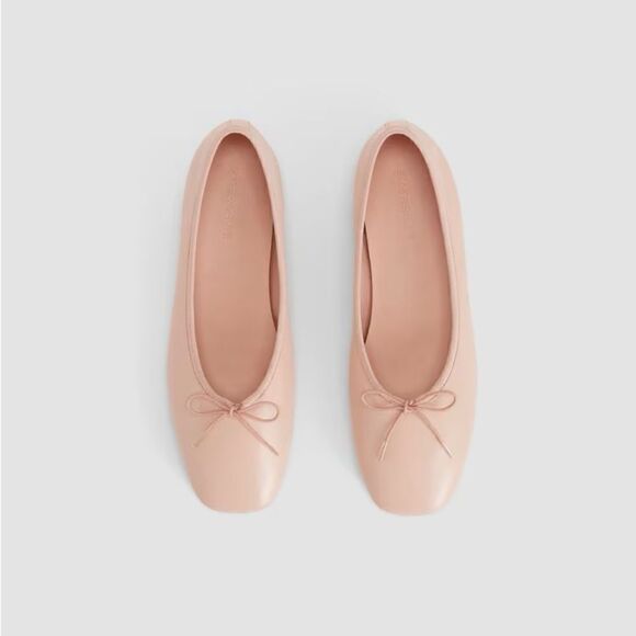 Everlane Italian leather day ballet flat in pink - Picture 1 of 17